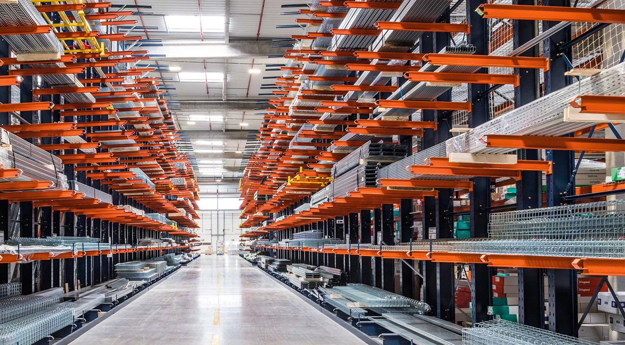 Cantilever Rack storage system available in Tampa