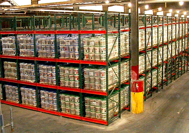 Pallet Flow Rack storage system available in Tampa
