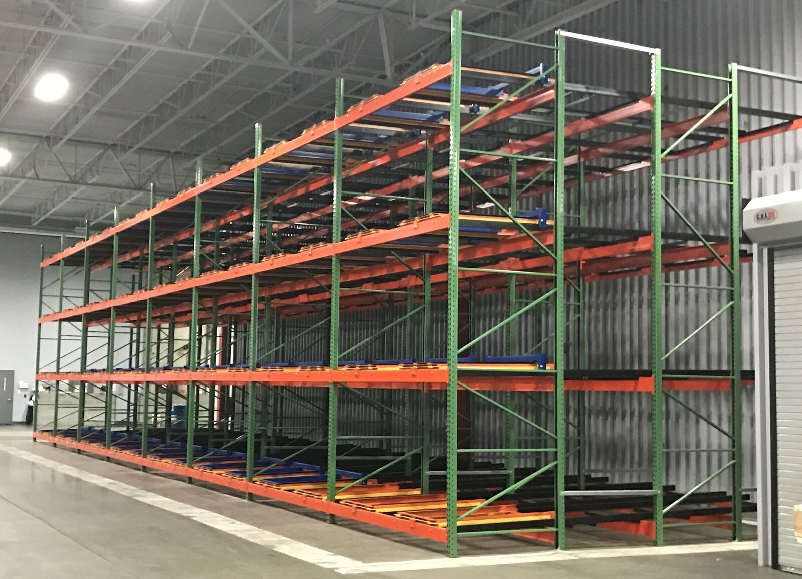 Pushback Rack storage system available in Tampa